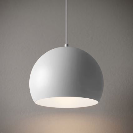 Hängelampe SOOL mit Kabel 1xE27/15W/230V Ø 27 cm weiß