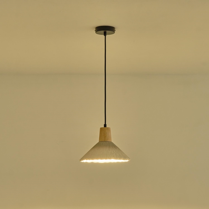 Hängeleuchte 1xE27/15W/230V cremefarben