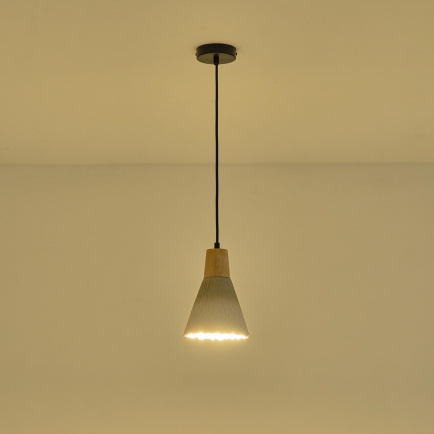 Hängeleuchte 1xE27/15W/230V cremefarben