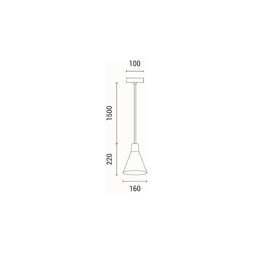 Hängeleuchte 1xE27/15W/230V cremefarben