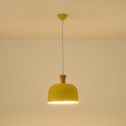 Hängeleuchte 1xE27/15W/230V gelb