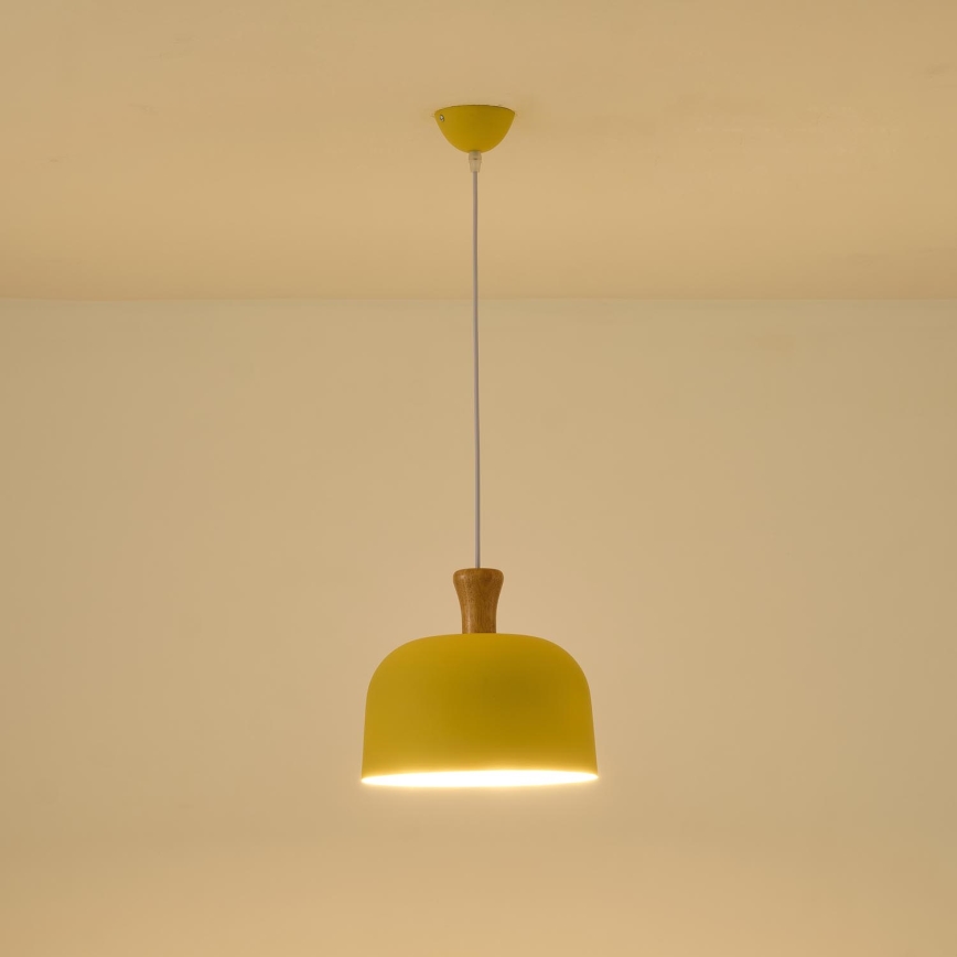 Hängeleuchte 1xE27/15W/230V gelb