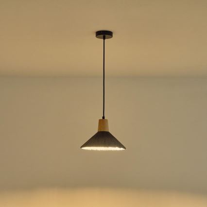 Hängeleuchte 1xE27/15W/230V grau