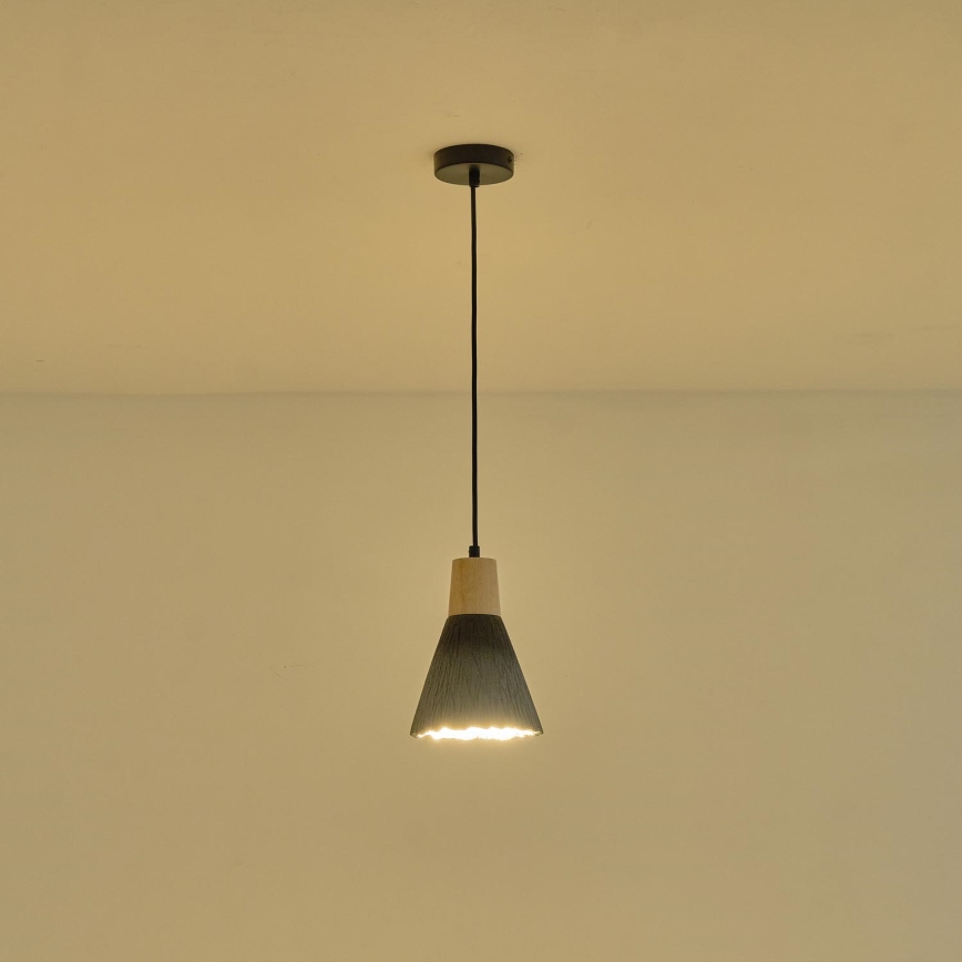 Hängeleuchte 1xE27/15W/230V grau