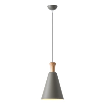 Hängeleuchte 1xE27/15W/230V grau pr. 20 cm