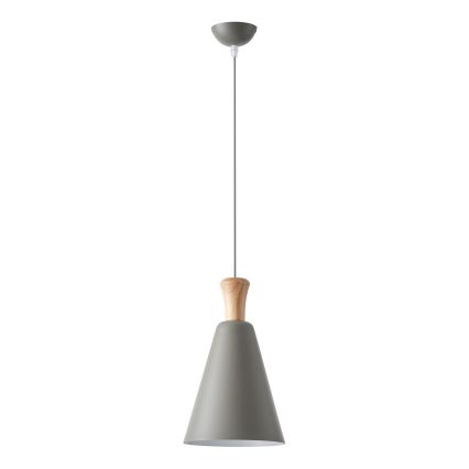Hängeleuchte 1xE27/15W/230V grau pr. 20 cm