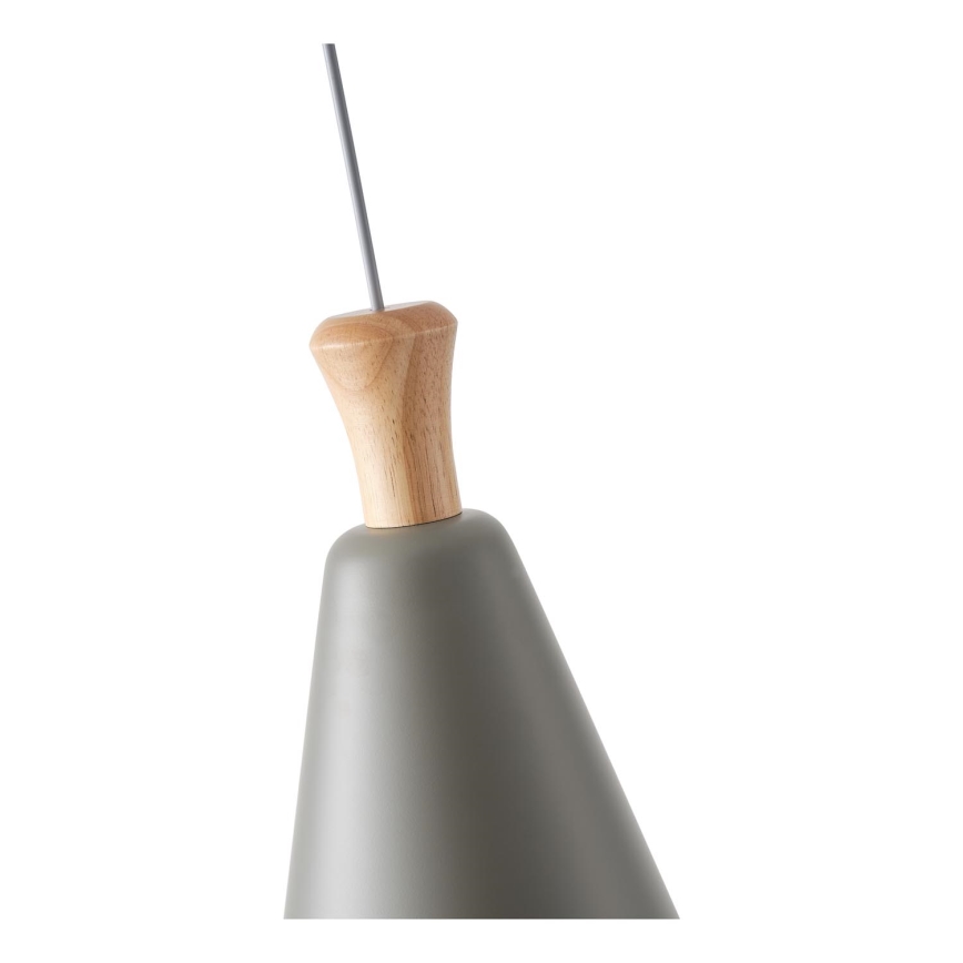 Hängeleuchte 1xE27/15W/230V grau pr. 20 cm