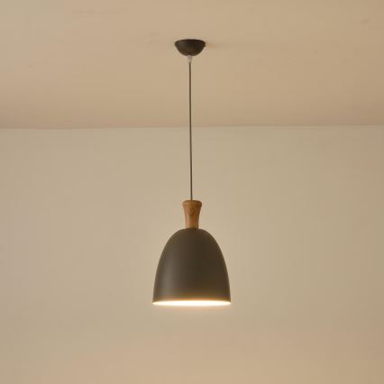 Hängeleuchte 1xE27/15W/230V grau pr. 23 cm