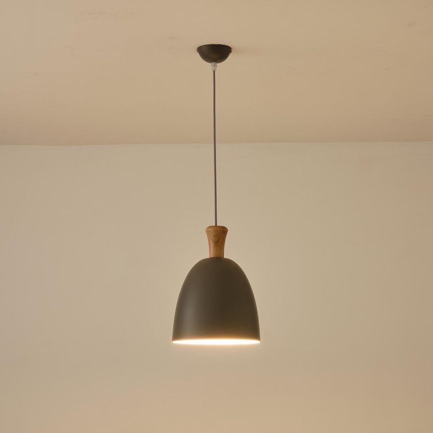 Hängeleuchte 1xE27/15W/230V grau pr. 23 cm