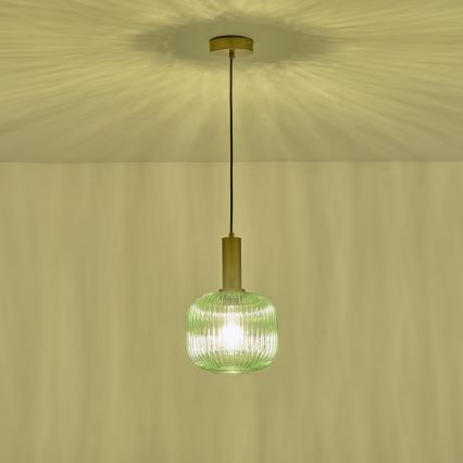 Hängeleuchte 1xE27/15W/230V grün pr. 20 cm