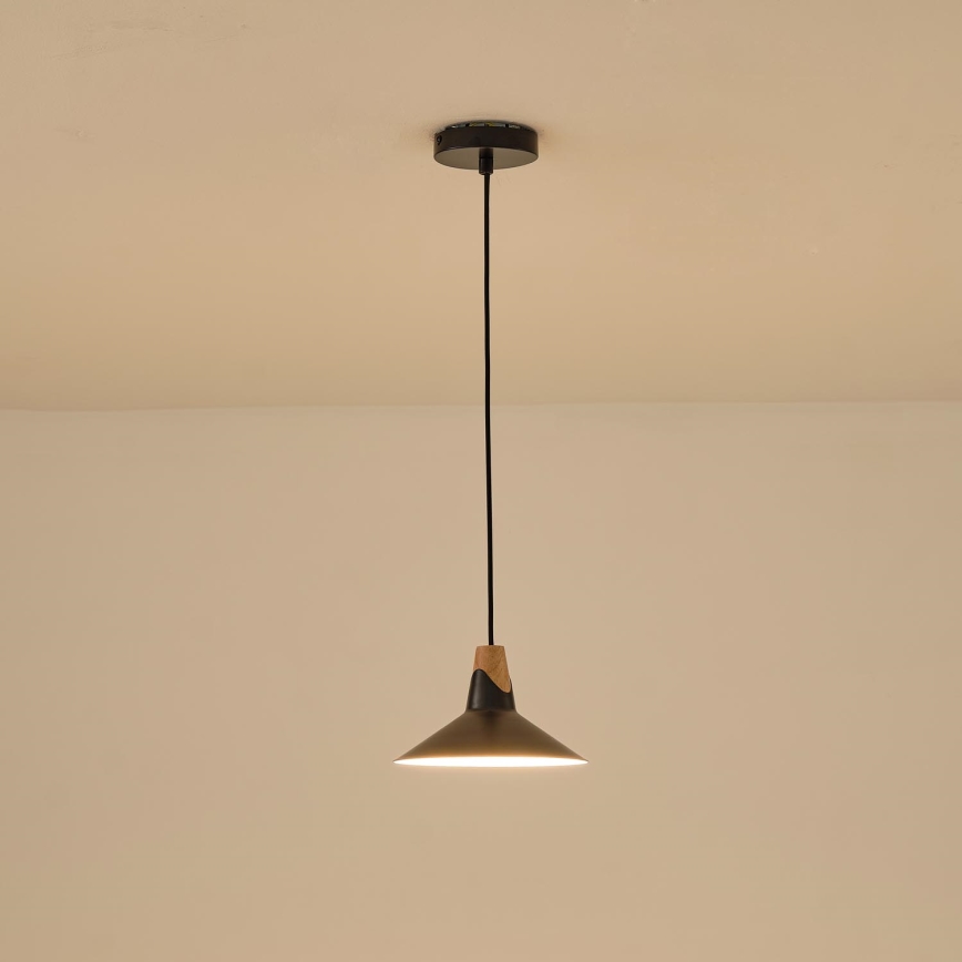 Hängeleuchte 1xE27/15W/230V schwarz