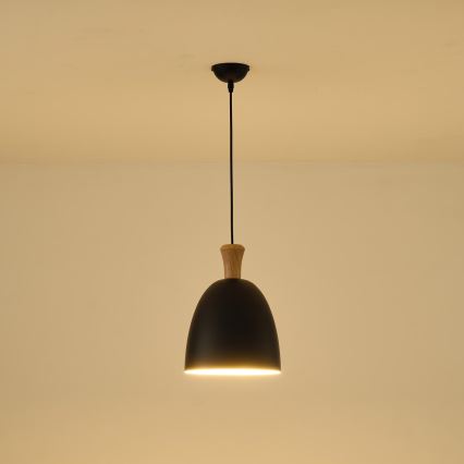 Hängeleuchte 1xE27/15W/230V schwarz pr. 23 cm