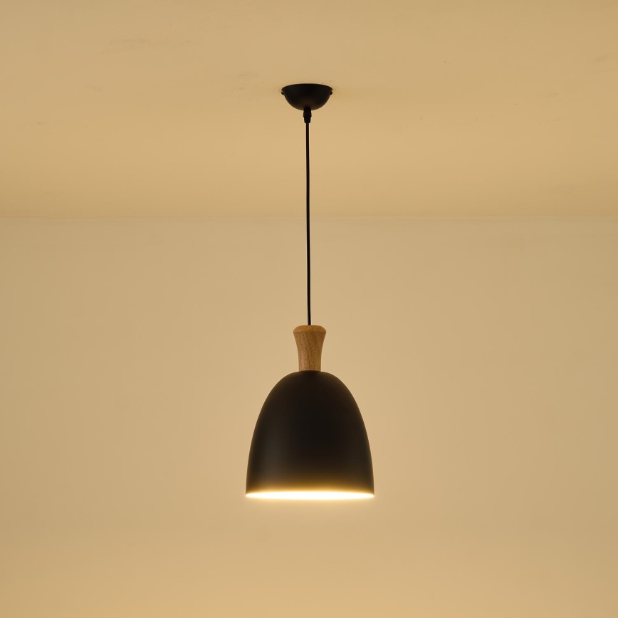 Hängeleuchte 1xE27/15W/230V schwarz pr. 23 cm