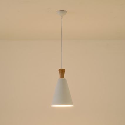 Hängeleuchte 1xE27/15W/230V weiß pr. 20 cm