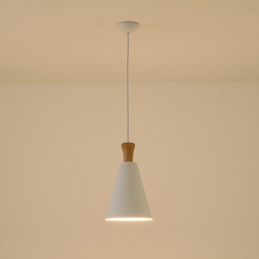 Hängeleuchte 1xE27/15W/230V weiß pr. 20 cm