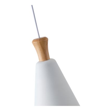 Hängeleuchte 1xE27/15W/230V weiß pr. 20 cm
