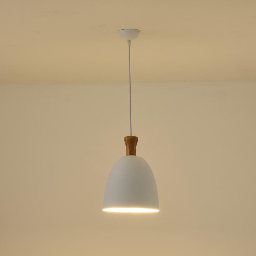Hängeleuchte 1xE27/15W/230V weiß pr. 23 cm