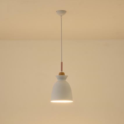 Hängeleuchte 1xE27/15W/230V weiß pr. 28 cm