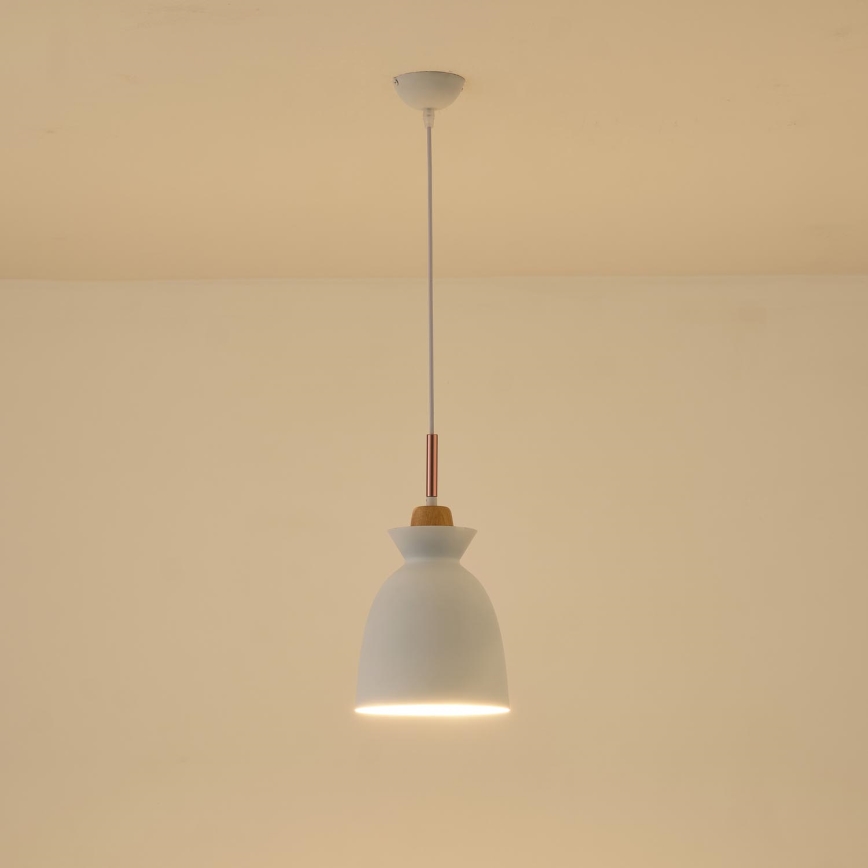 Hängeleuchte 1xE27/15W/230V weiß pr. 28 cm