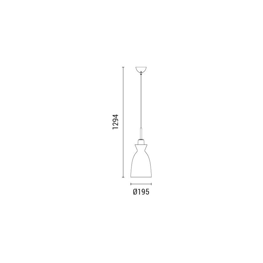 Hängeleuchte 1xE27/15W/230V weiß pr. 28 cm