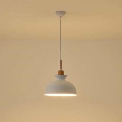 Hängeleuchte 1xE27/15W/230V weiß pr. 28 cm