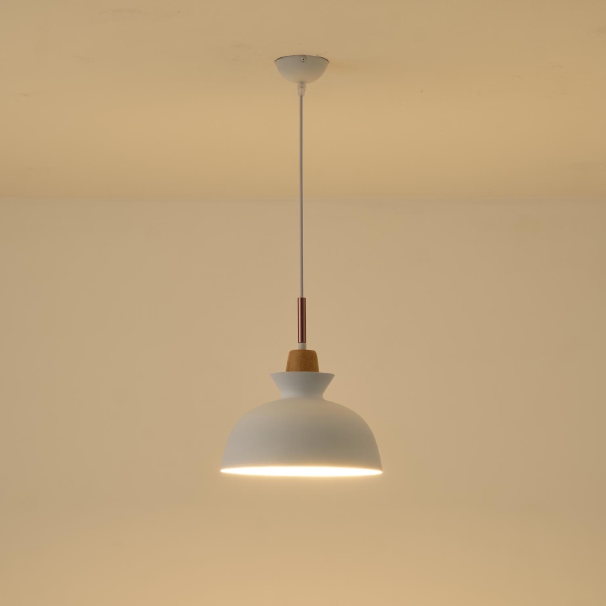Hängeleuchte 1xE27/15W/230V weiß pr. 28 cm