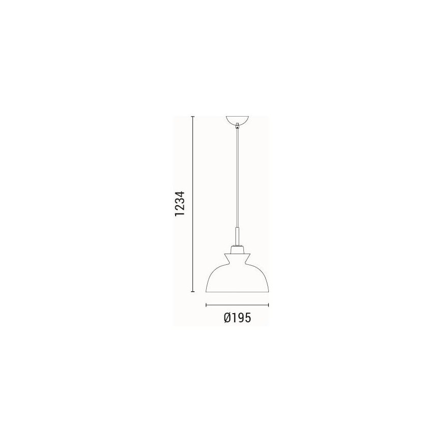 Hängeleuchte 1xE27/15W/230V weiß pr. 28 cm