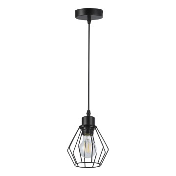 Hängeleuchte 1xE27/35W/230V d 18 cm schwarz