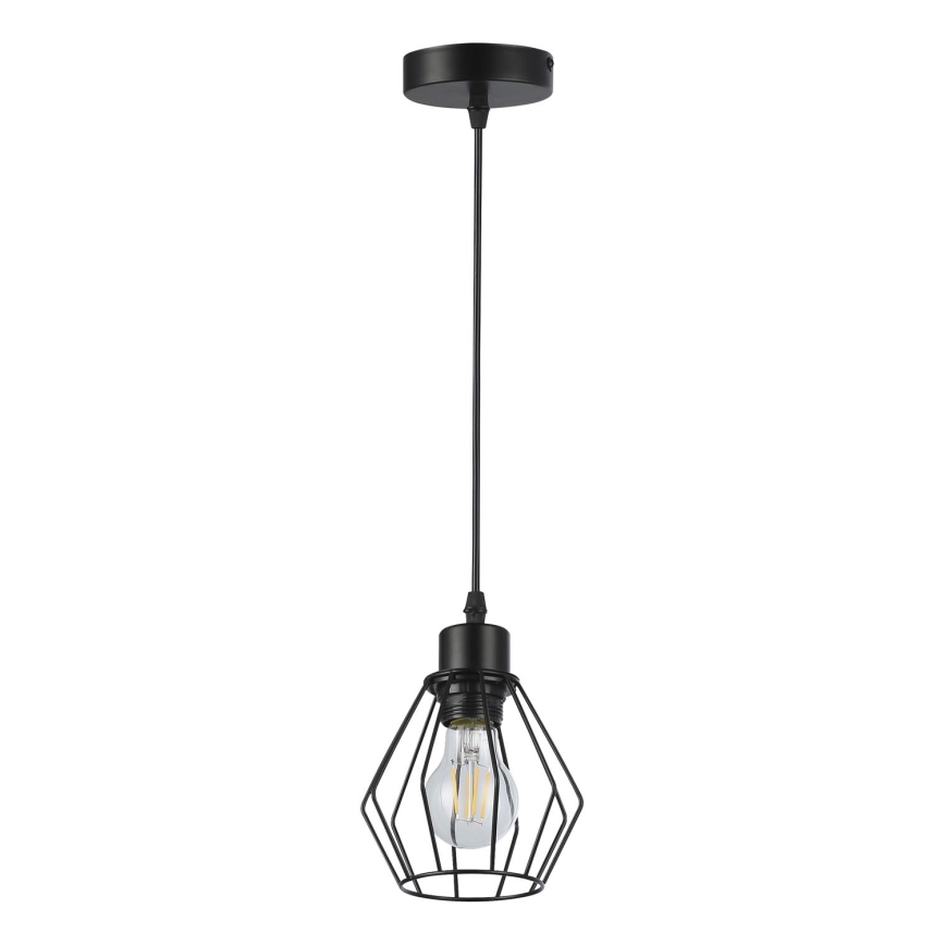 Hängeleuchte 1xE27/35W/230V d 18 cm schwarz
