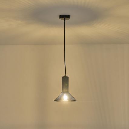 Hängeleuchte 1xE27/40W/230V schwarz