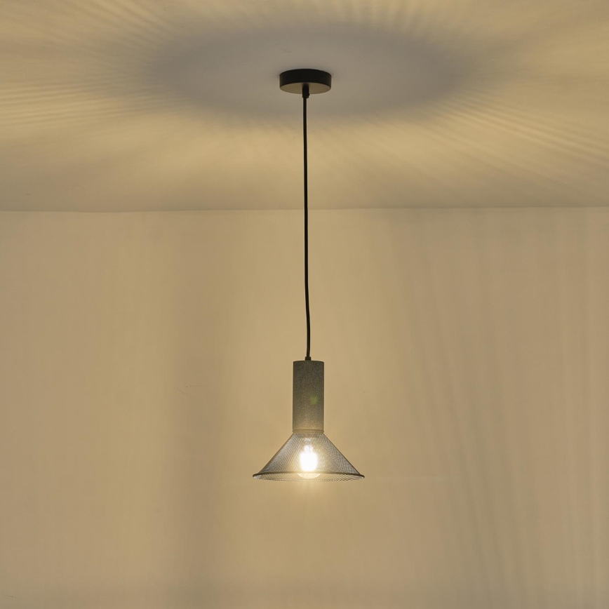 Hängeleuchte 1xE27/40W/230V schwarz