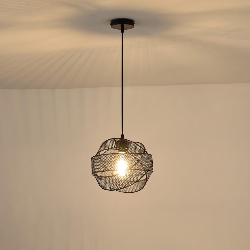 Hängeleuchte 1xE27/40W/230V schwarz