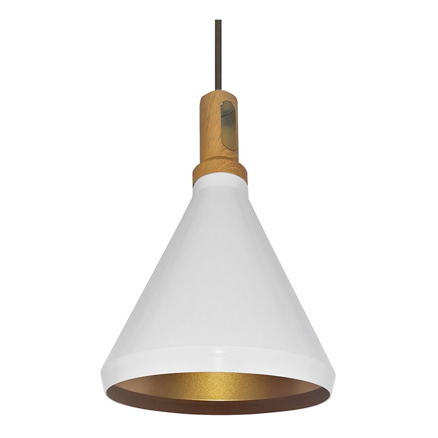 Hängeleuchte 1xE27/60W/230V d 23 cm weiß