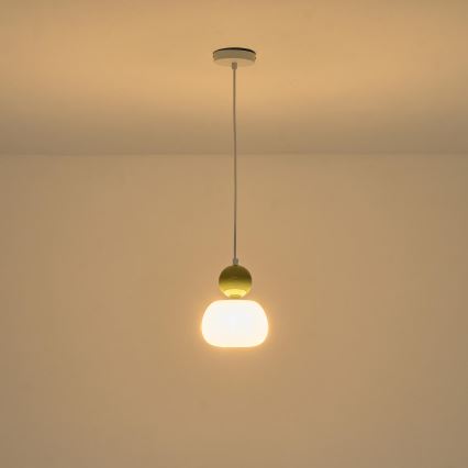 Hängeleuchte 1xG9/7W/230V weiß/grün