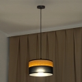 Hängeleuchte ALBA mit Kabel 1xE27/15W/230V Ø 25 cm schwarz/braun