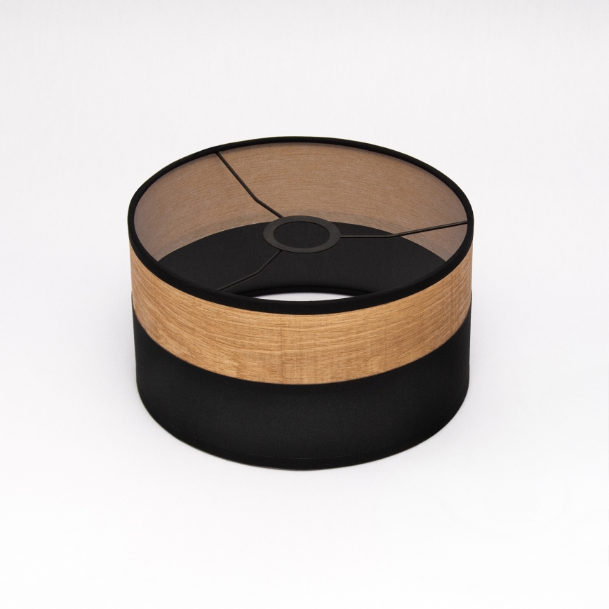 Hängeleuchte ALBA mit Kabel 1xE27/15W/230V Ø 25 cm schwarz/braun