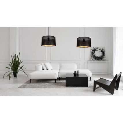Hängeleuchte ALDO 2xE27/60W/230V Spinne schwarz