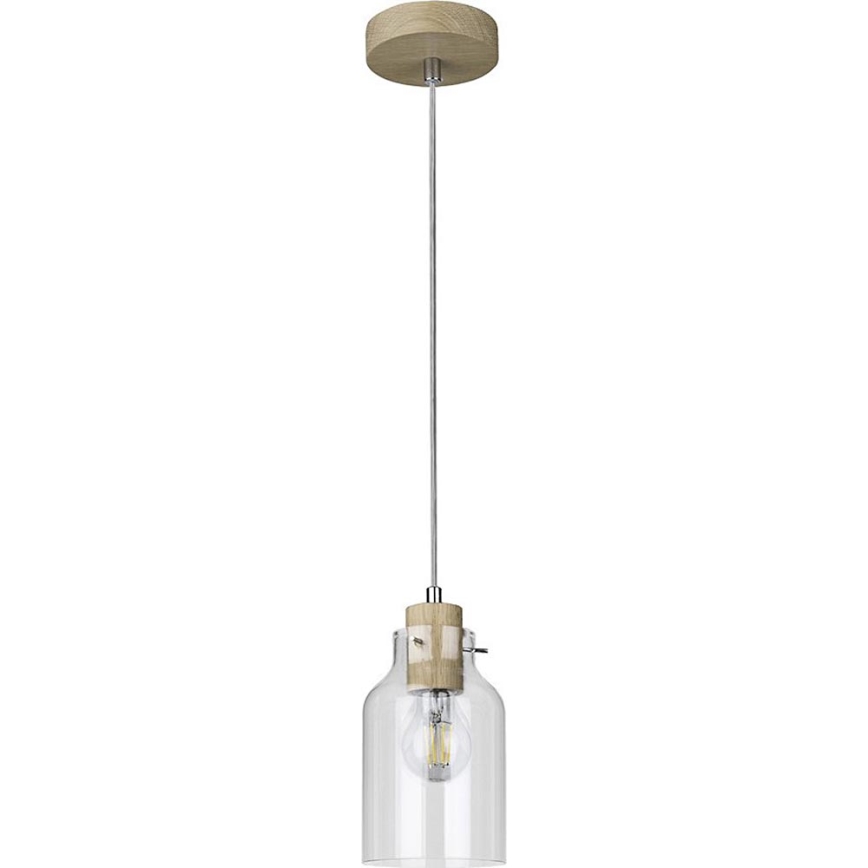Hängeleuchte ALESSANDRO 1xE27/60W/230V Eiche