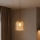 Hängeleuchte am Kabel ROCCO 1xE27/15W/230V gold/rauchbeige
