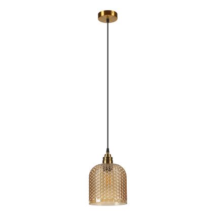 Hängeleuchte am Kabel ROCCO 1xE27/15W/230V gold/rauchbeige