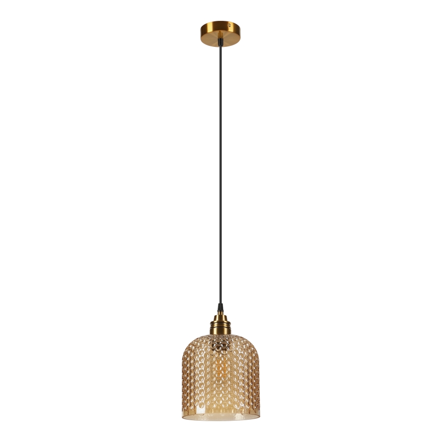 Hängeleuchte am Kabel ROCCO 1xE27/15W/230V gold/rauchbeige