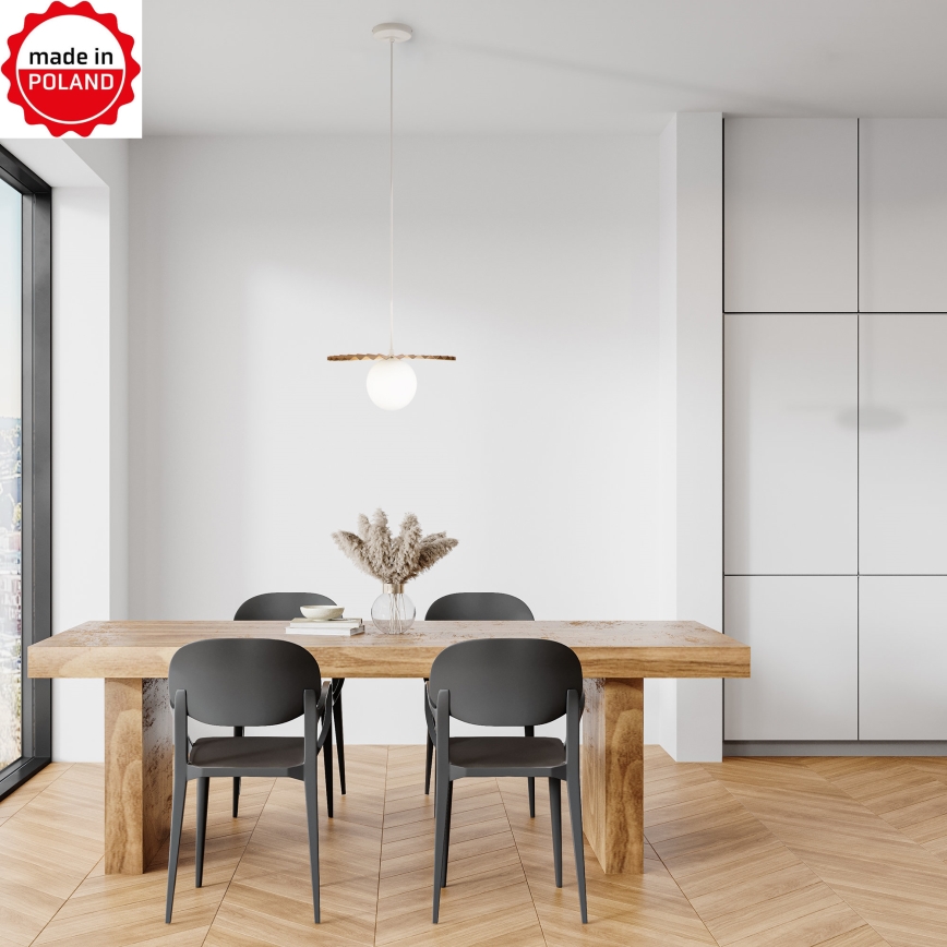 Hängeleuchte am Kabel SUNPLISS 1xG9/10W/230V Ø 30 cm gold/creme