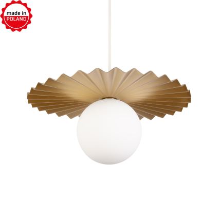 Hängeleuchte am Kabel SUNPLISS 1xG9/10W/230V Ø 30 cm gold/creme