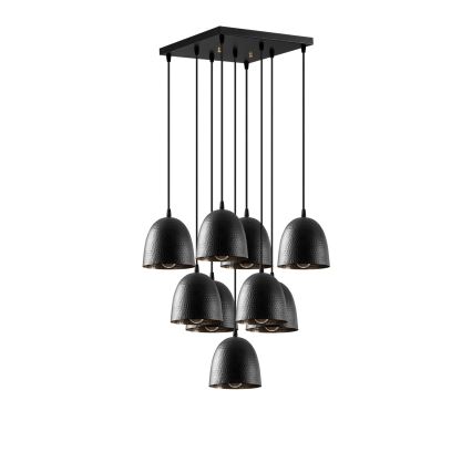 Hängeleuchte an Drahtseil TATTOO 9xE27/40W/230V schwarz
