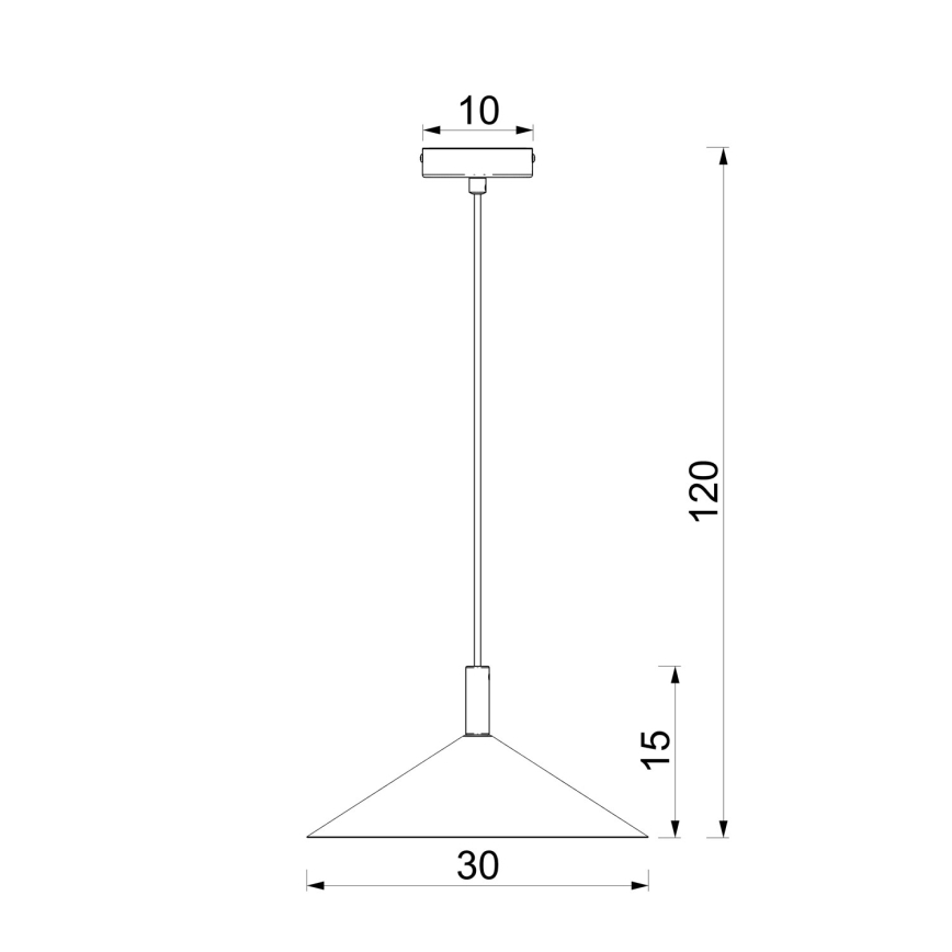 Hängeleuchte an Kabel ANEGA 1xGX53/15W/230V Ø 30 cm burgunderrot