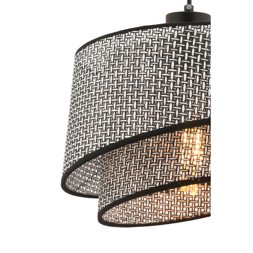 Hängeleuchte an Kabel BARETTE 1xE27/60W/230V grau/schwarz