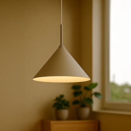 Hängeleuchte an Kabel CAPITAL 1xGX53/15W/230V Ø 46 cm beige