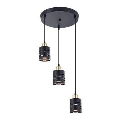 Hängeleuchte an Kabel ELEN 3xE27/35W/230V Ø 29 cm schwarz/gold