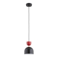 Hängeleuchte an Kabel ENTORI 1xE27/15W/230V schwarz/rot
