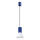 Hängeleuchte an Kabel ESTRIA 1xE14/10W/230V Ø 14 cm blau